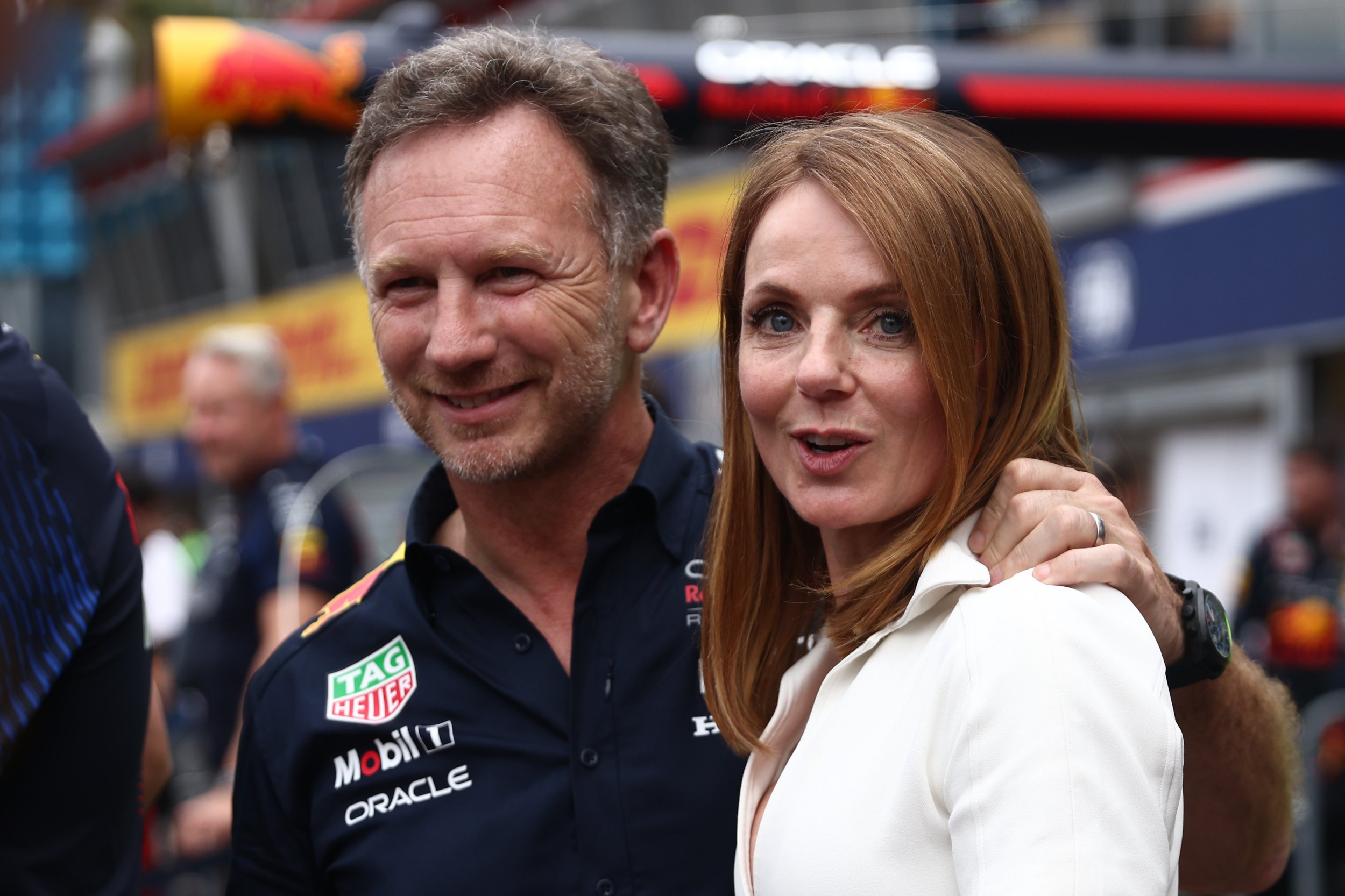 Christian Horner and Geri Halliwell 